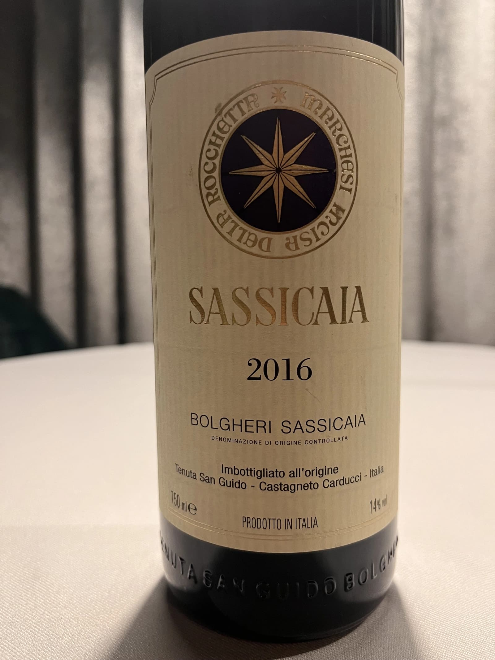 Tenuta San Guido Sassicaia 2016